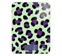 Piccola bilancia da cucina con stampa leopardata, con display LCD, per alimenti, 5 kg/5 g, piccola bilancia digitale con 4 unità per preparare i pasti (batterie non incluse)