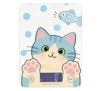 Piccola bilancia digitale per alimenti da cucina, 5 kg/5 g, con display LCD a forma di gatto blu, con 4 unità per arrostire dieta (batterie non incluse)