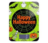 Piccola bilancia digitale per alimenti, portatile, con design a griglia fluorescente, per Halloween, 5 kg/5 g, con 4 unità per fare sapone e dieta cheto (batterie non incluse)
