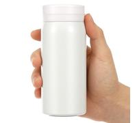Piccola borraccia termica da 200 ml, per bevande calde e fredde come latte e caffè, piccola tazza termica per viaggi, scuola, ufficio, campeggio (bianco, 200 ml)