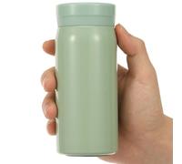 Piccola borraccia termica da 200 ml, per bevande calde e fredde come latte e caffè, piccola tazza termica per viaggi, scuola, ufficio, campeggio (verde, 200 ml)