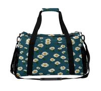 Piccola borsa a margherita, spallacci regolabili, doppie cerniere, borsa tote con grande capacità e multifunzione, borsa da viaggio per donne, viaggi, palestra, fine settimana.