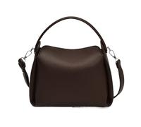 Piccola borsa a secchiello in pelle PU for donna, borse a tracolla con manico corto, a mano e borsette da(Coffee)