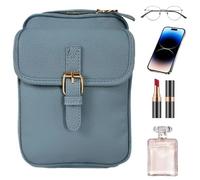 Piccola borsa a tracolla | Borsa antifurto | 10 scomparti per carte di credito integrato cinturino regolabile vintage in pelle grande capacità sacchetto per donne d'affari matrimonio raduno compleanno