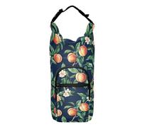Piccola borsa a tracolla con porta bottiglia d'acqua, facile da trasportare, isolata, porta bottiglie d'acqua a corpo incrociato, adatta a bottiglie da 20/24/32/4 once, Nettarine Frutta Blu, 1 size