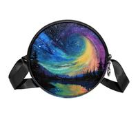 Piccola borsa a tracolla con stampa della dea del sole borse a tracolla per telefono cellulare con grande capacità e tracolla regolabile per donne e ragazze, Cielo stellato, 7x1.8 in