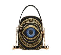 Piccola borsa a tracolla da donna alla moda casual durevole malocchio oro | Spalla & Crossbody convertibile resistente allo strappo del poliestere per i viaggi e lo shopping