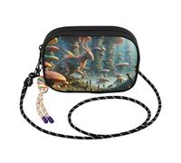 Piccola borsa a tracolla da donna casual borse a tracolla tracolla regolabile borse a tracolla borse da donna per telefono cellulare, simpatici mostri funghi