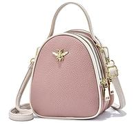 Piccola borsa a tracolla da donna, elegante borsa a tracolla da donna, borsa a tracolla e portafoglio, 5-rosa, Small