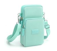 Piccola borsa a tracolla da donna, universale, portafoglio per telefono cellulare, tasche leggere, mini borsa a tracolla, 012 Verde Menta, Large