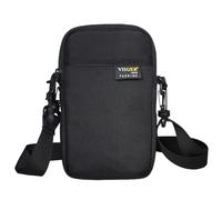 Piccola borsa a tracolla da uomo per esterni, escursionismo, lavoro, impermeabile, da viaggio, mini borsa a tracolla per cellulare, compatibile con iPhone 16 Pro Max, clip per cintura con cerniera YKK