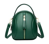 Piccola borsa a tracolla in pelle per donne Lady Girl sopra la borsa a tracolla, Verde, Taglia unica