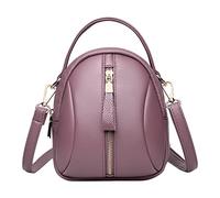 Piccola borsa a tracolla in pelle per donne Lady Girl sopra la borsa a tracolla, Viola, Taglia unica