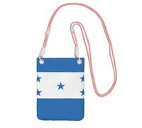 Piccola borsa a tracolla per cellulare, con stampa bandiera dell'Honduras, carina per trasportare una borsa mobile in diagonale, per fare shopping, passeggiate, Rosa, One Size