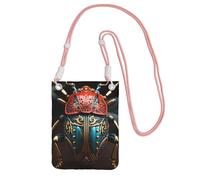 Piccola borsa a tracolla per cellulare, con stampa di scarabeo, rosa, carina, porta una borsa mobile in diagonale, per lo shopping, passeggiate
