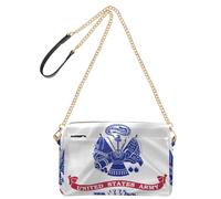 Piccola Borsa A Tracolla Per Le Donne Borsa In Pelle Vegana Per Gli Adolescenti Impermeabile Spalla Borse A Mano Noi Bandiera Dell'esercito Stati Uniti Militare