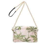 Piccola borsa a tracolla per le donne borse da donna in pelle vegana borse a tracolla impermeabili per le donne grunge palme