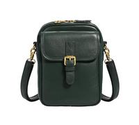 Piccola borsa a tracolla per telefono cellulare in pelle PU con tracolla rimovibile regolabile versatile borsa a tracolla borsa per cellulare borsa portafoglio per donne uomini, Verde
