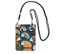 Piccola borsa a tracolla per telefono cellulare per le donne mini borsa a tracolla per telefono alla moda molti ricci stampa