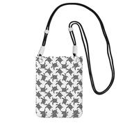 Piccola borsa a tracolla per trasportare una borsa per telefono cellulare Diagonally Animals Sea Turtles Mini borsa a tracolla portafoglio per smartphone