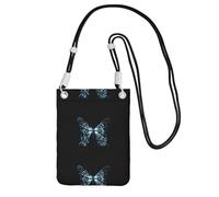 Piccola borsa a tracolla per trasportare una borsa per telefono cellulare Diagonalmente farfalla mini borsa a tracolla portafoglio portafoglio smartphone portafoglio