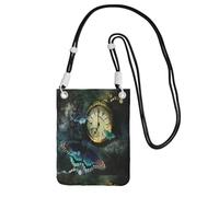 Piccola borsa a tracolla per trasportare una borsa per telefono cellulare Diagonalmente orologio farfalla mini borsa a tracolla portafoglio portafoglio smartphone portafoglio