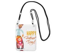 Piccola borsa a tracolla per trasportare una borsa per telefono cellulare diagonalmente per la festa del papà da parte della figlia, mini borsa a tracolla portafoglio per smartphone