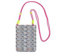 Piccola borsa a tracolla, porta cellulare, borsa a tracolla, levrieri, cani da salvataggio, cani più carini,Fucsia