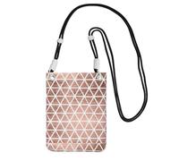 Piccola borsa a tracolla portare una borsa per telefono cellulare diagonalmente sfondi modello oro rosa mini borsa a tracolla portafoglio portafoglio smart phone portafoglio
