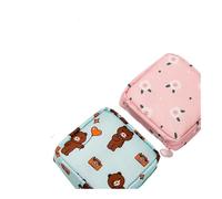 Piccola borsa cosmetica da viaggio da donna, borsa per cosmetici, rossetto, estetista, igienico, borsa per riporre oggetti di uso quotidiano, Nude, Taglia unica