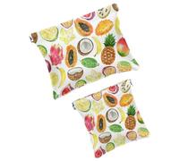 Piccola borsa cosmetica tascabile, borsa da viaggio per il trucco da viaggio, senza cerniera, mini astuccio per trucco a chiusura automatica, per donne e ragazze, sagome di gatti e stelle, Multicolore