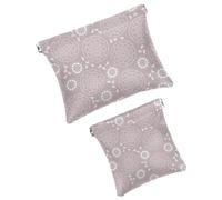 Piccola borsa cosmetica tascabile, borsa da viaggio per il trucco da viaggio, senza cerniera, mini pochette per trucco a chiusura automatica, per donne e ragazze, motivo etnico mandala boho,