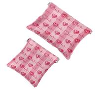 Piccola borsa cosmetica tascabile, borsa da viaggio per il trucco, senza cerniera, mini astuccio per trucco con chiusura automatica, per donne e ragazze, carino sistema solare galassia astronomia
