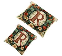 Piccola borsa cosmetica tascabile, borsa da viaggio per trucchi da viaggio, senza cerniera, mini astuccio per trucco a chiusura automatica, per donne e ragazze, un bouquet di fiori, Multicolore 09,