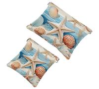 Piccola borsa cosmetica tascabile, borsa da viaggio per trucchi da viaggio, senza cerniera, mini astuccio per trucco a chiusura automatica, per donne e ragazze, motivo colorato con caramelle Happy