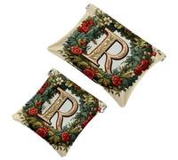 Piccola borsa cosmetica tascabile, borsa da viaggio per trucchi da viaggio, senza cerniera, mini astuccio per trucco a chiusura automatica, per donne e ragazze, un bouquet di fiori, Multicolore 02,