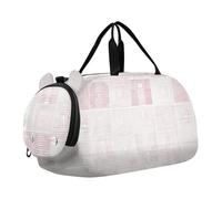 Piccola borsa da palestra con bordi pastello e scomparti per scarpe, leggera, ideale per la pratica scolastica, lo sport, i viaggi