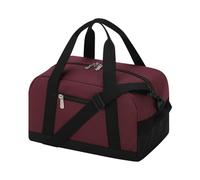 Piccola borsa da palestra con scomparto per scarpe, 35,6 cm, leggera, mini borsone per viaggi e sport, Borgogna, 12 inch, Mini borsa da palestra