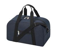 Piccola borsa da palestra con scomparto per scarpe, 35,6 cm, leggera, mini borsone per viaggi e sport, Blu scuro, 14 inch, Borsa da palestra piccola