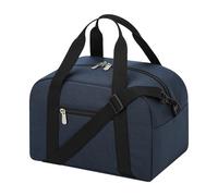 Piccola borsa da palestra con scomparto per scarpe, 35,6 cm, leggera, mini borsone per viaggi e sport, Blu scuro, 12 inch, Mini borsa da palestra