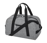 Piccola borsa da palestra con scomparto per scarpe, 35,6 cm, leggera, mini borsone per viaggi e sport, Grigio, 14 inch, Borsa da palestra piccola