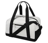 Piccola borsa da palestra da 30,5 cm, leggera per viaggi durante la notte, Beige, 30,5 cm, Borsa da palestra piccola