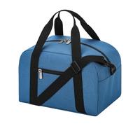 Piccola borsa da palestra da 30,5 cm, mini borsone leggero per viaggi notturni, 30 x 20 x 20 cm, blu acceso