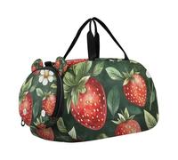 Piccola borsa da palestra verde con scomparto per scarpe, leggera, ideale per la pratica scolastica, lo sport, i viaggi