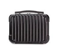 Piccola borsa da viaggio per borsa da trasporto organizer multifunzione con scomparti doganali borsa da viaggio borsa a tracolla, Nero