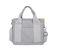 Piccola borsa di tela solida borsa di tela carina borsa alla moda conveniente borsa temperamento borsa portatile borsa di stoccaggio trasparente Tote Bag Stadio approvato, Grigio, Taglia unica