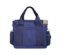 Piccola borsa di tela solida borsa di tela carina borsa alla moda conveniente borsa temperamento borsa portatile borsa di stoccaggio trasparente Tote Bag Stadio approvato, Blu, Taglia unica