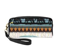 Piccola borsa di trucco del modello delle strisce del cavallo, doppio sacchetto parteggiato del cuoio di CasePU