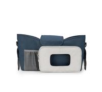 Piccola borsa for pannolini for passeggino con portabicchieri isolato e tracolla, mini custodia for passeggino for esterni Per La Raccolta Di Salviette, Pannoli(Dark blue)