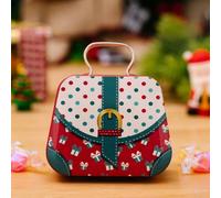 Piccola borsa in metallo per caramelle con design festivo, contenitore di latta per bambini per contenere caramelle e piccole s (C1)